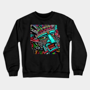 Aztec Tribal Warrior Crewneck Sweatshirt